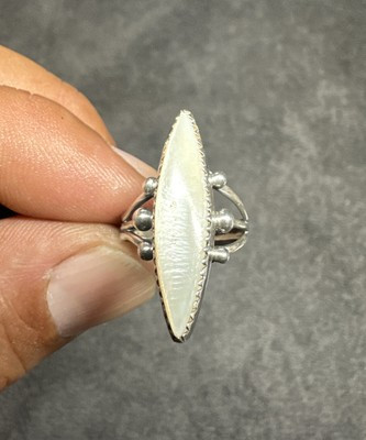 Native American Mother Of Pearl Sterling Silver Ring Navajo Jewelry Vintage  | eBay | eBay US