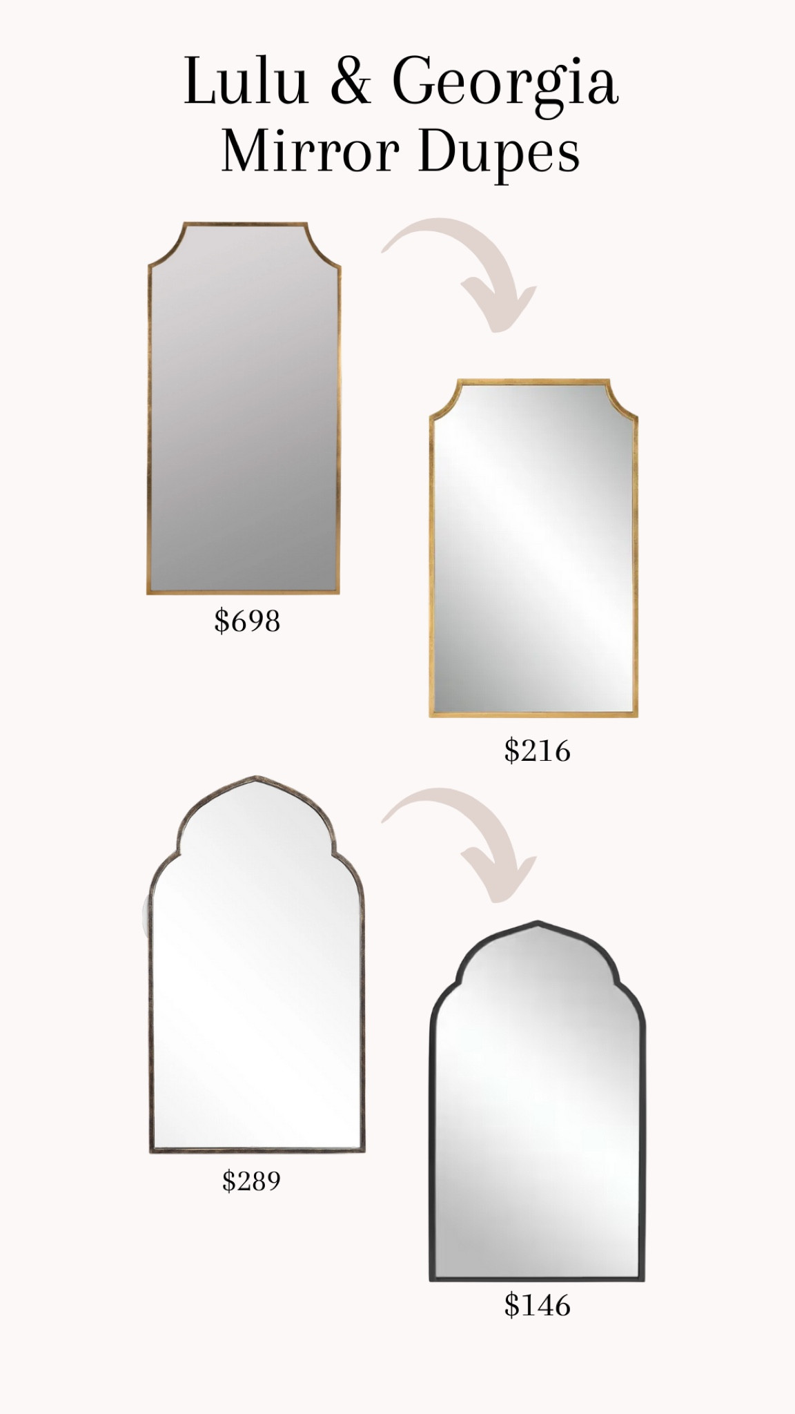 Lulu & Georgia Mirror Dupes #mirrors #homedecor #dupe #lookforleds 

#LTKhome #LTKFind #LTKstyletip
