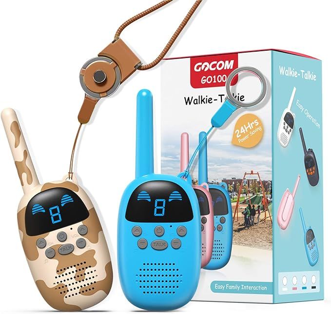 GOCOM Walkie Talkies for Kids, Kids Toys Handheld Child Gift Walky Talky, Two-Way Radio Boys & Gi... | Amazon (US)