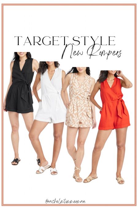 These new target style rompers are adorable! I purchased it in the reddish orange color. Great quality! I sized down a size to the xs. 

Target style. LTK under 50. Romper. 