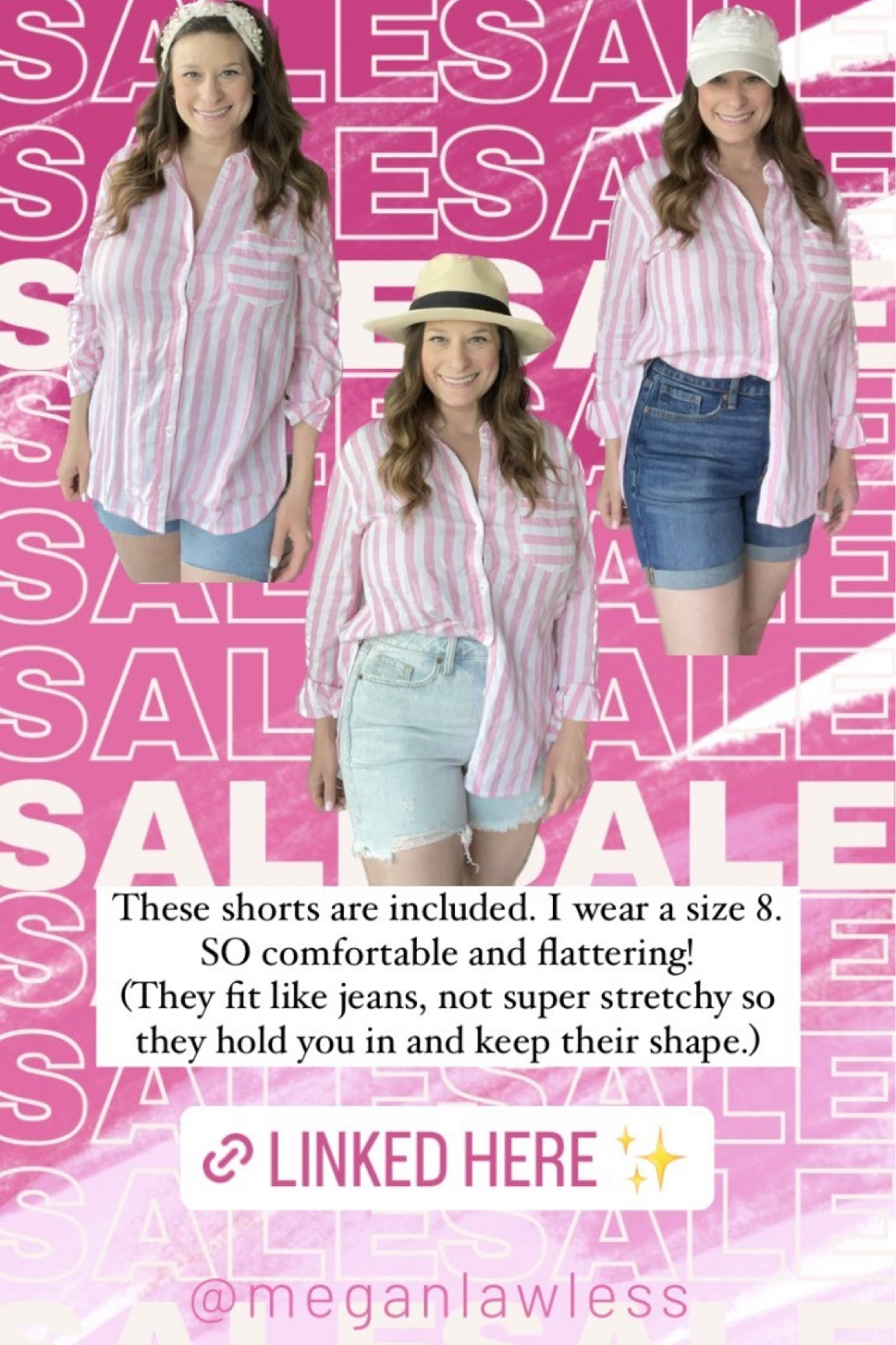 My fav shorts! On sale for $25 today. I wear a size 8. 

#LTKunder50 #LTKcurves #LTKsalealert