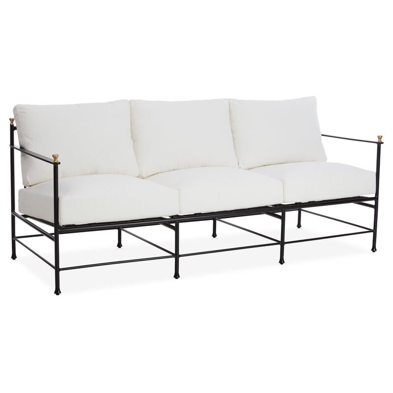 Frances Sofa, White | One Kings Lane