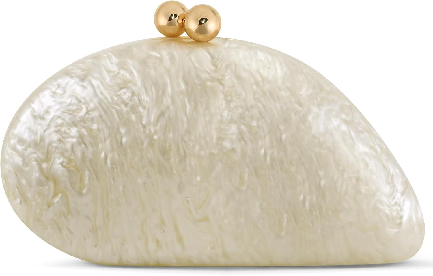 Shell Clutch Purse for Women Formal, Evening Bag, Pearl Clutch | Amazon (US)
