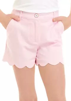 Crown & Ivy™ Girls 7-16 Scallop Shorts | Belk