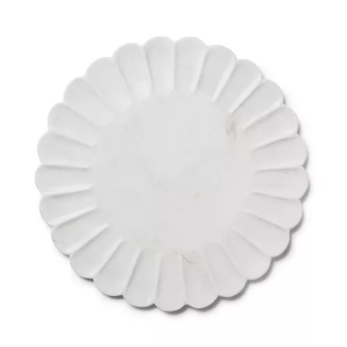 Sur La Table Round White Marble Platter | Sur La Table