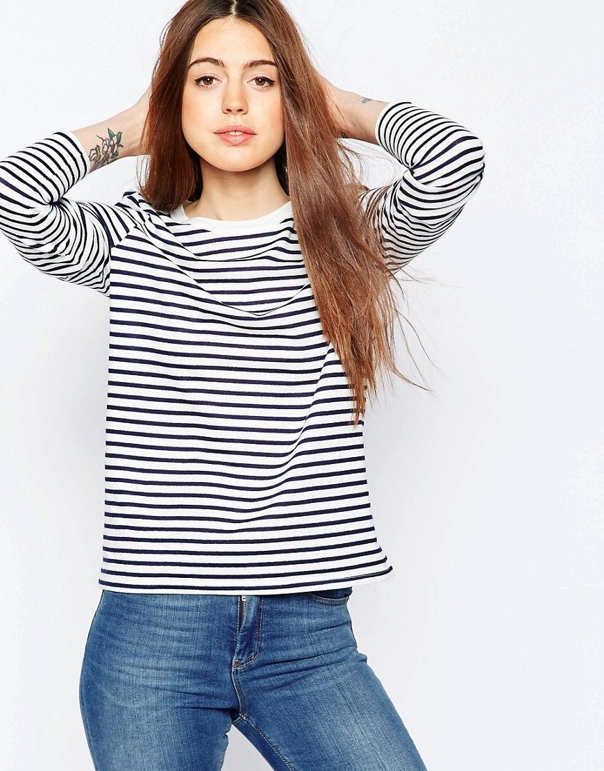 ASOS Long Sleeve Crew Neck Stripe With Tipping | ASOS US