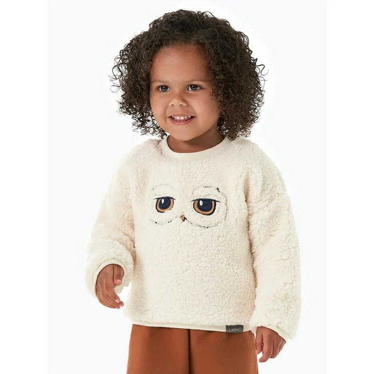 Modern Moments x Harry Potter Toddler Neutral Microplush Sweater, Sizes 12M-5T | Walmart (US)