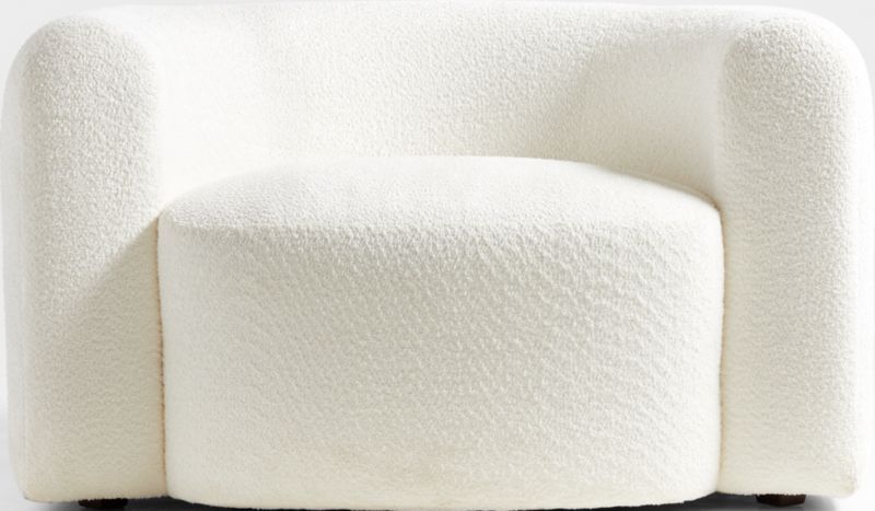 Hugger Curved Boucle Chair and a Half by Leanne Ford + Reviews | Crate & Barrel | Crate & Barrel