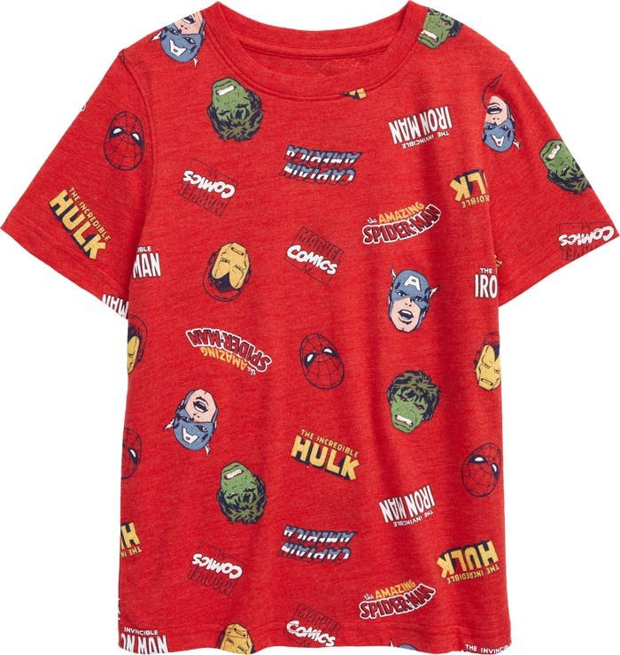 Kids' Avengers Logo Repeat Graphic Tee | Nordstrom | Nordstrom