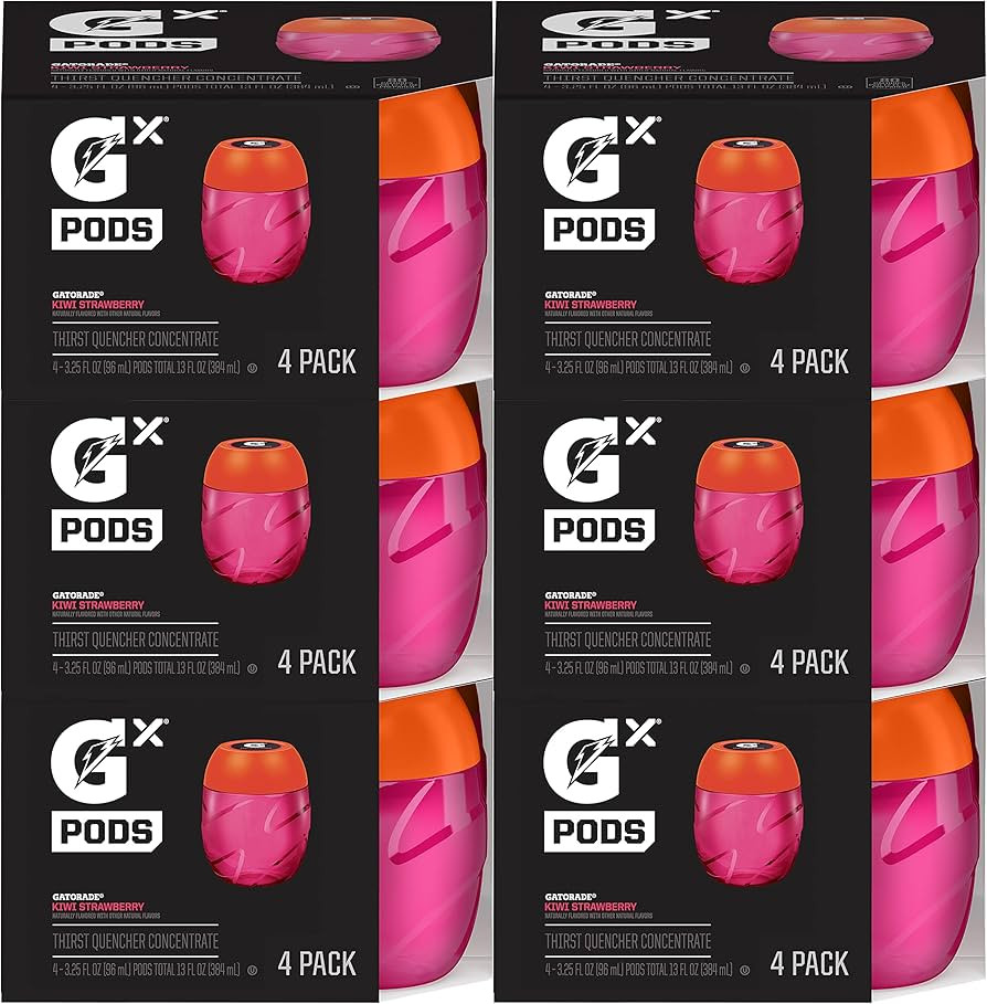 Gatorade unisex adult Gatorade GX Pods, Kiwi Strawberry (24ct), 6 x 4pack 24 Pods US | Amazon (US)
