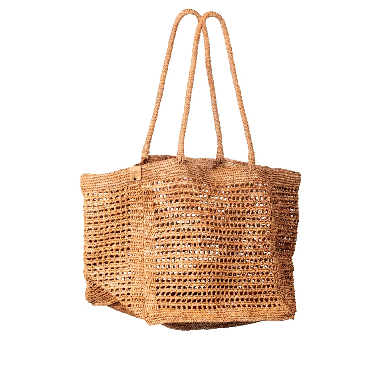 Gisette Tote Bag Beach Bag- Brown | Wolf & Badger