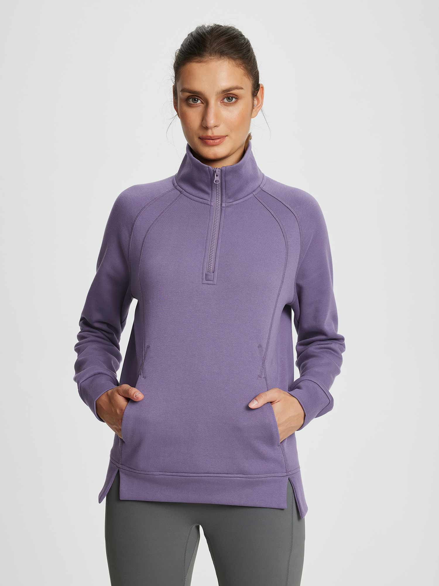 Baleaf Women's Lightweight Cozy Fleece Half-Zip Pullover | baleaf