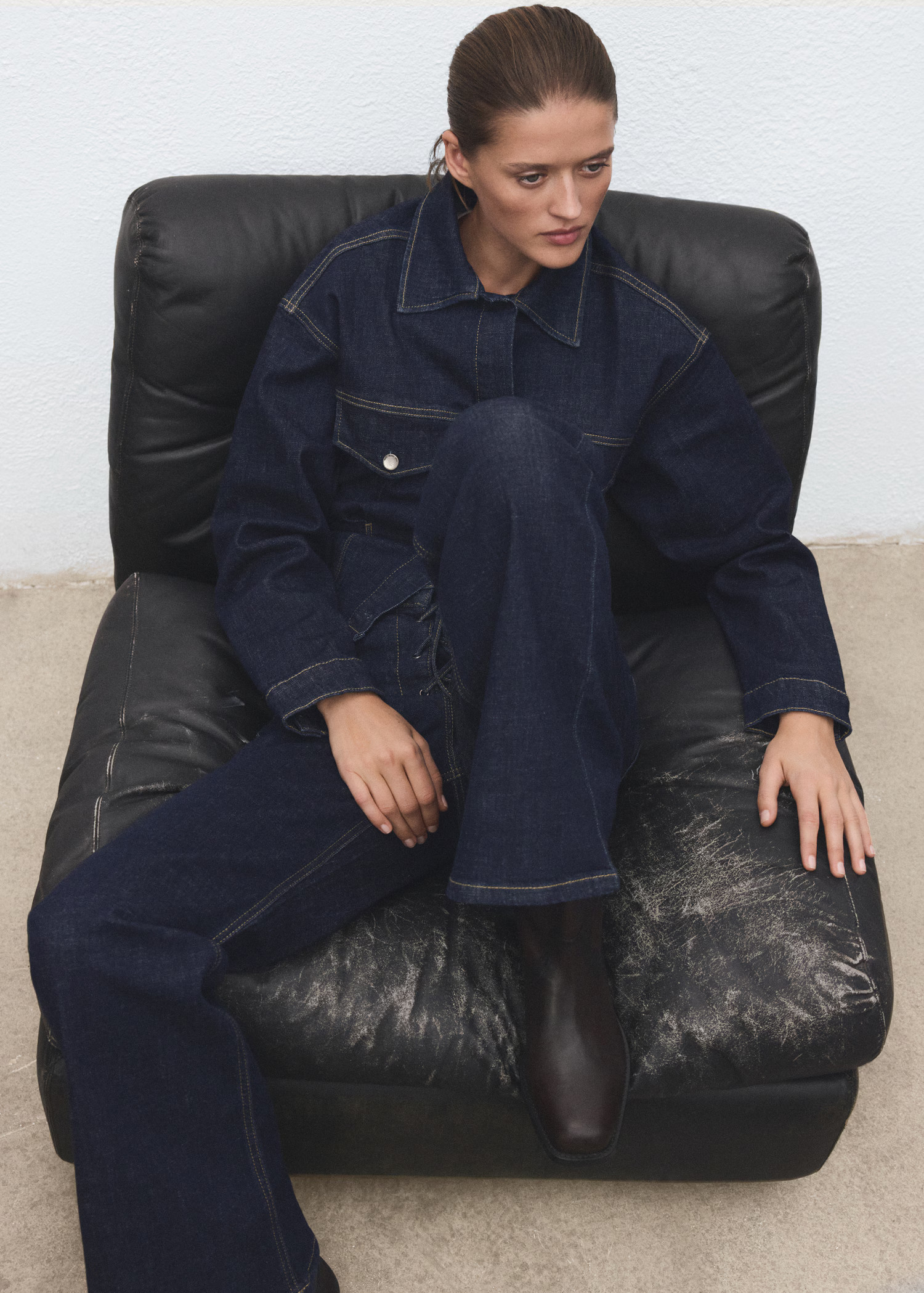 Flared jeans with drawstrings - Women | MANGO USA | Mango (US/MX/AU)