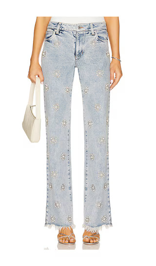 Roxie Flare Jeans in Gemma Light Blue | Revolve Clothing (Global)