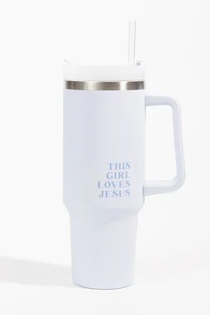This Girl Loves Jesus Kait Cup in Blue | Altar'd State | Altar'd State