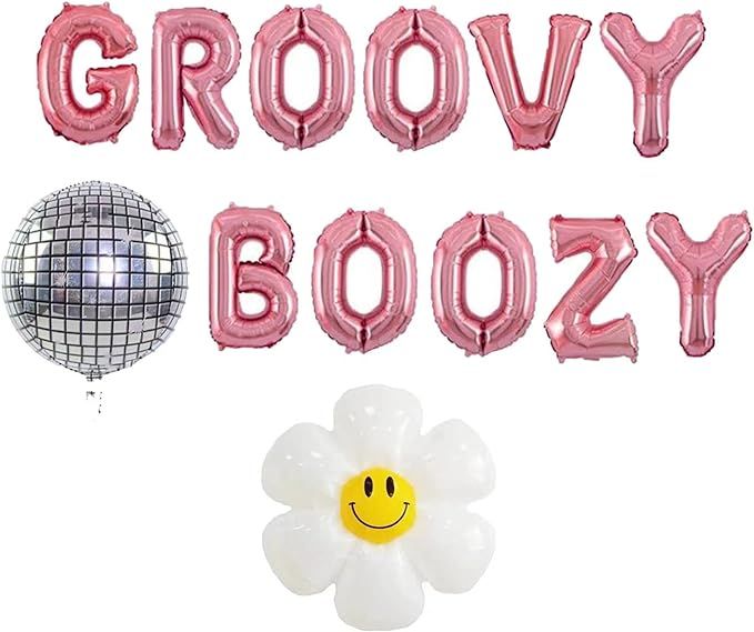 Groovy & Boozy Balloon Banner,Dazed and Engaged Bachelorette Boozed and Confused ,Last Disco Bach... | Amazon (US)