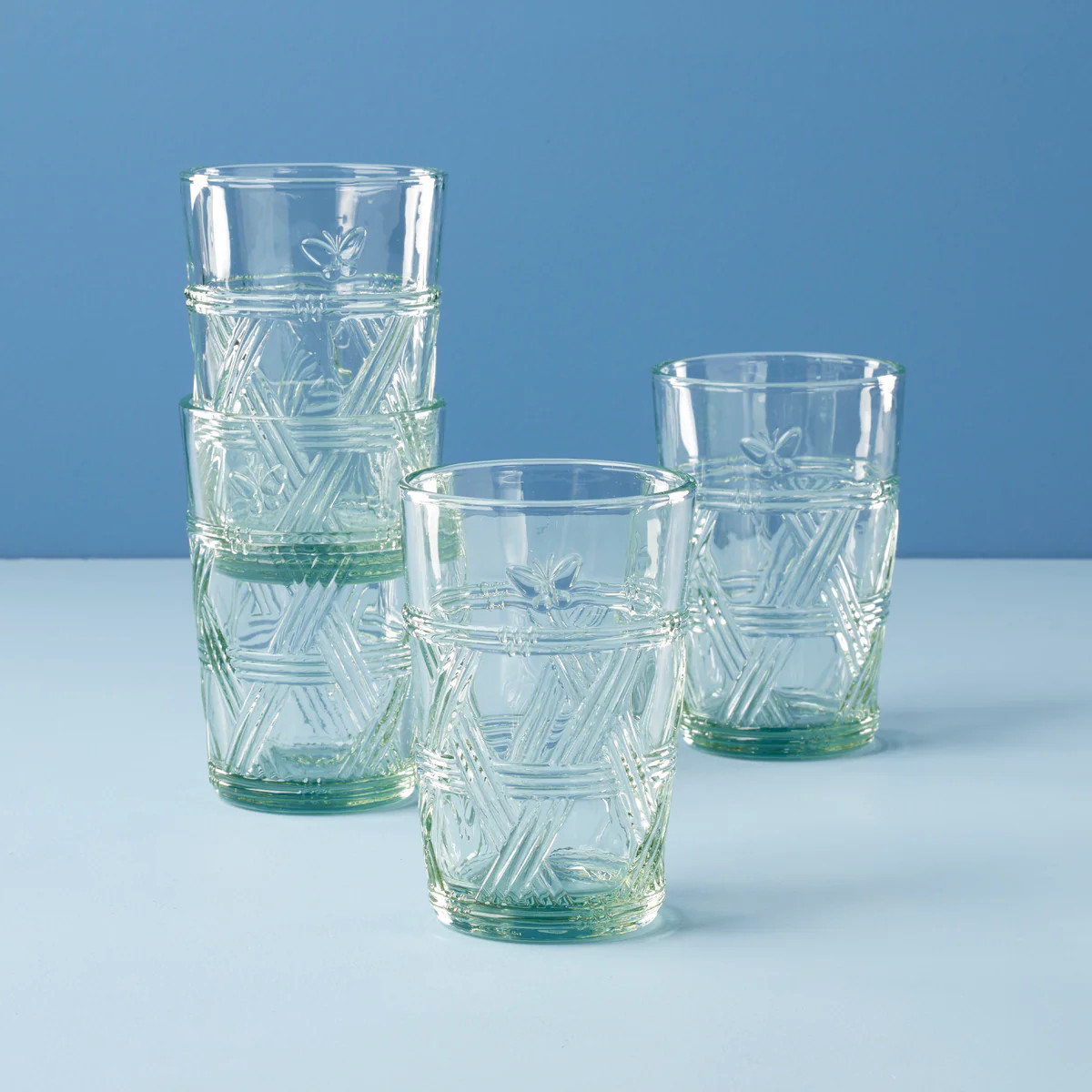 Butterfly Meadow Green Tall Glasses, Set of 4 | Lenox