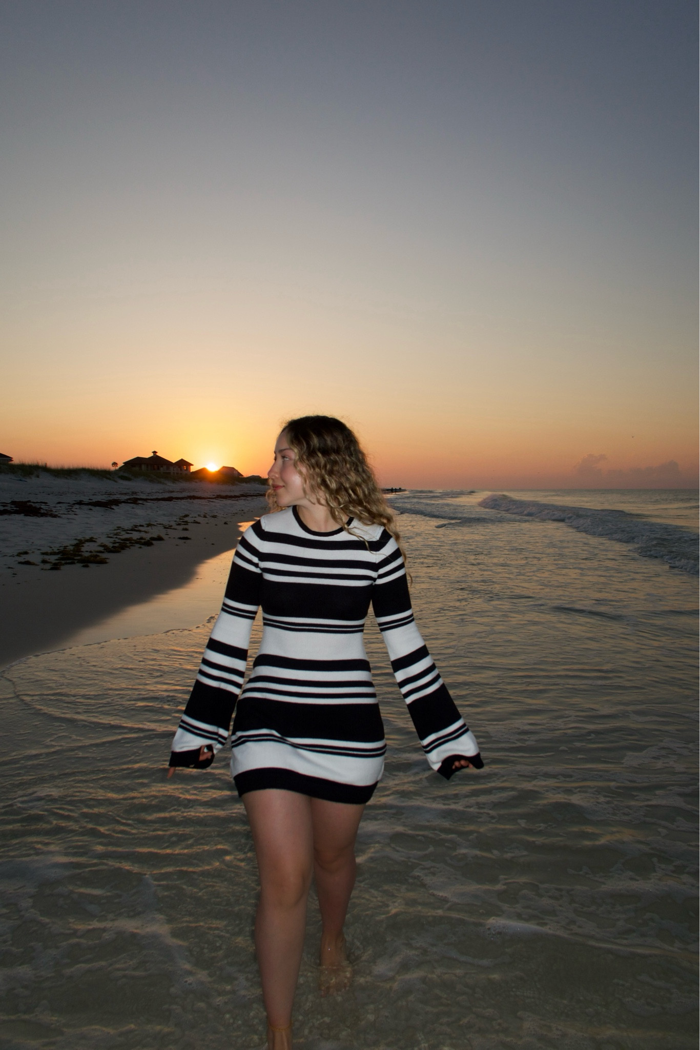 Cute summer stripe dress>>