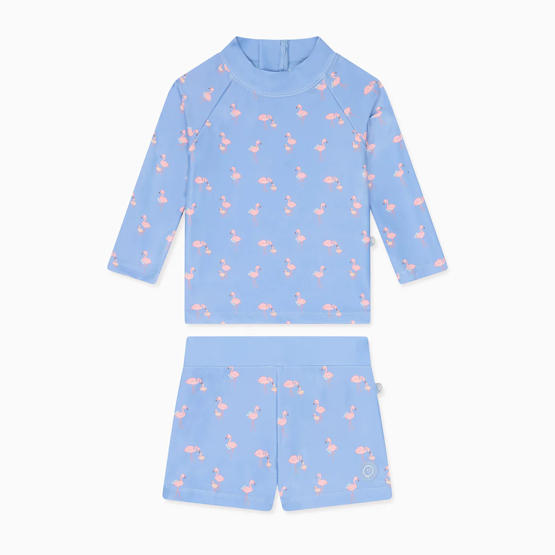 Flamingo Rashguard & Shorts Outfit | Baby Mori (US)