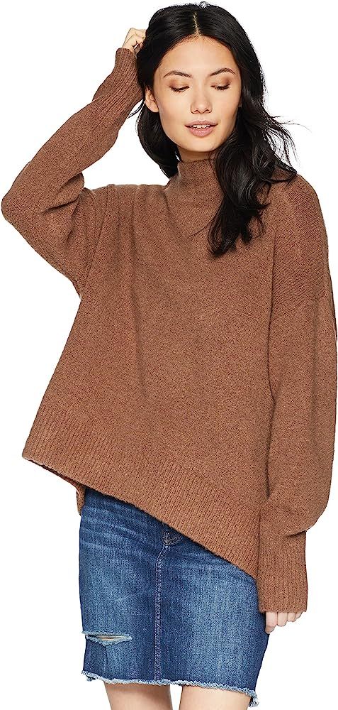 Cable Stitch Women's Mock Neck Cozy Sweater | Amazon (US)