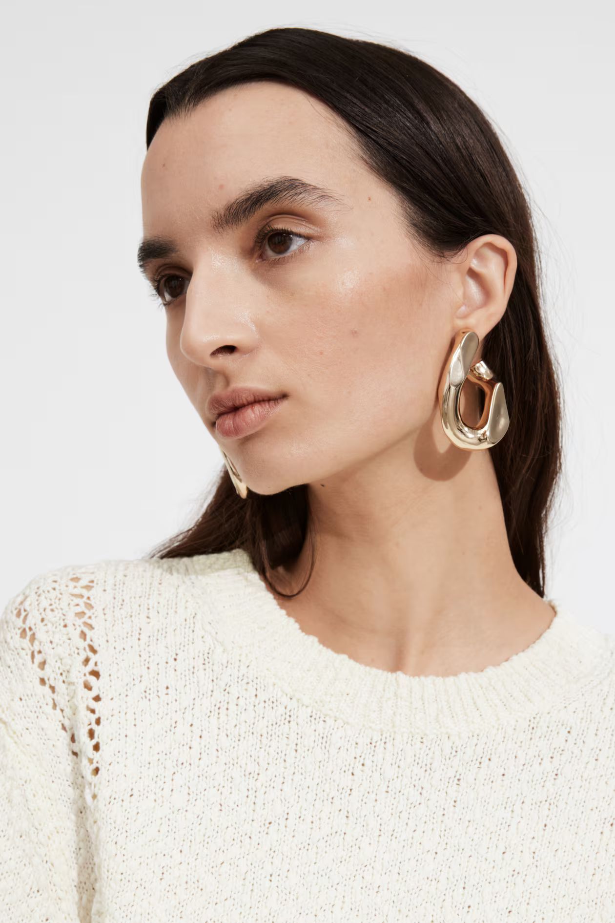 Twist Hoop Earrings - Gold - Ladies | H&M GB | H&M (UK, MY, IN, SG, PH, TW, HK)