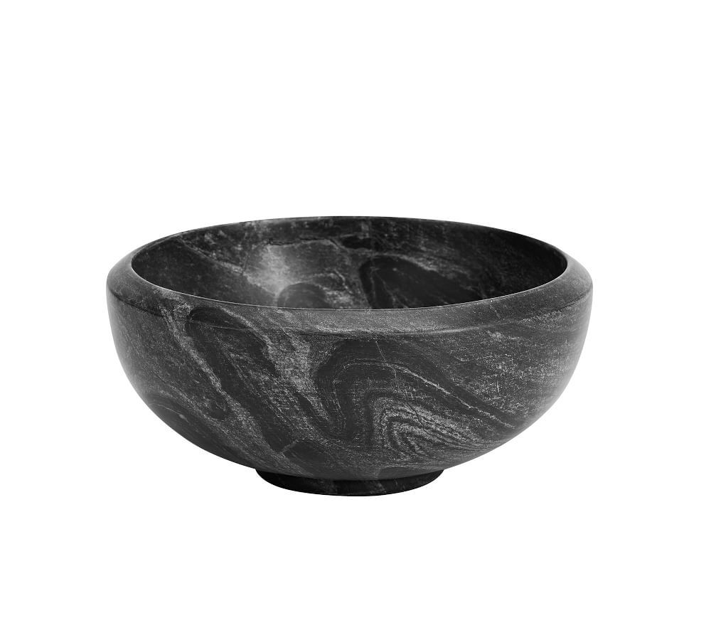 Black Marble Fruit Serving Bowl | Pottery Barn (US)