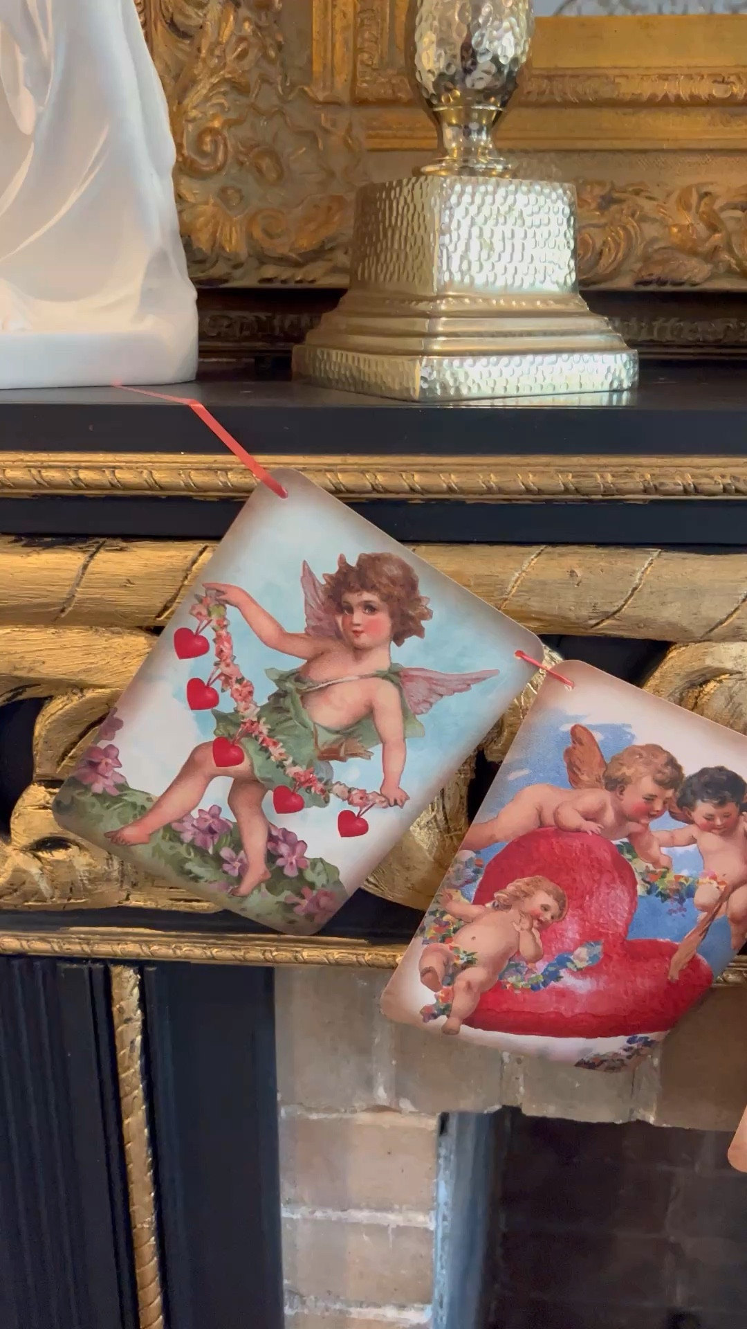 Vintage Valentine’s banner these are super cute whimsical and magical, adding a touch of you vantage style into your home. Perfect for a mantle buffet over a mirror or anywhere you wanna add a touch of Valentines. 💌 


#valentinesday #vintage 
#homedecor
#valentinesdaydecor


#LTKHome #LTKSeasonal