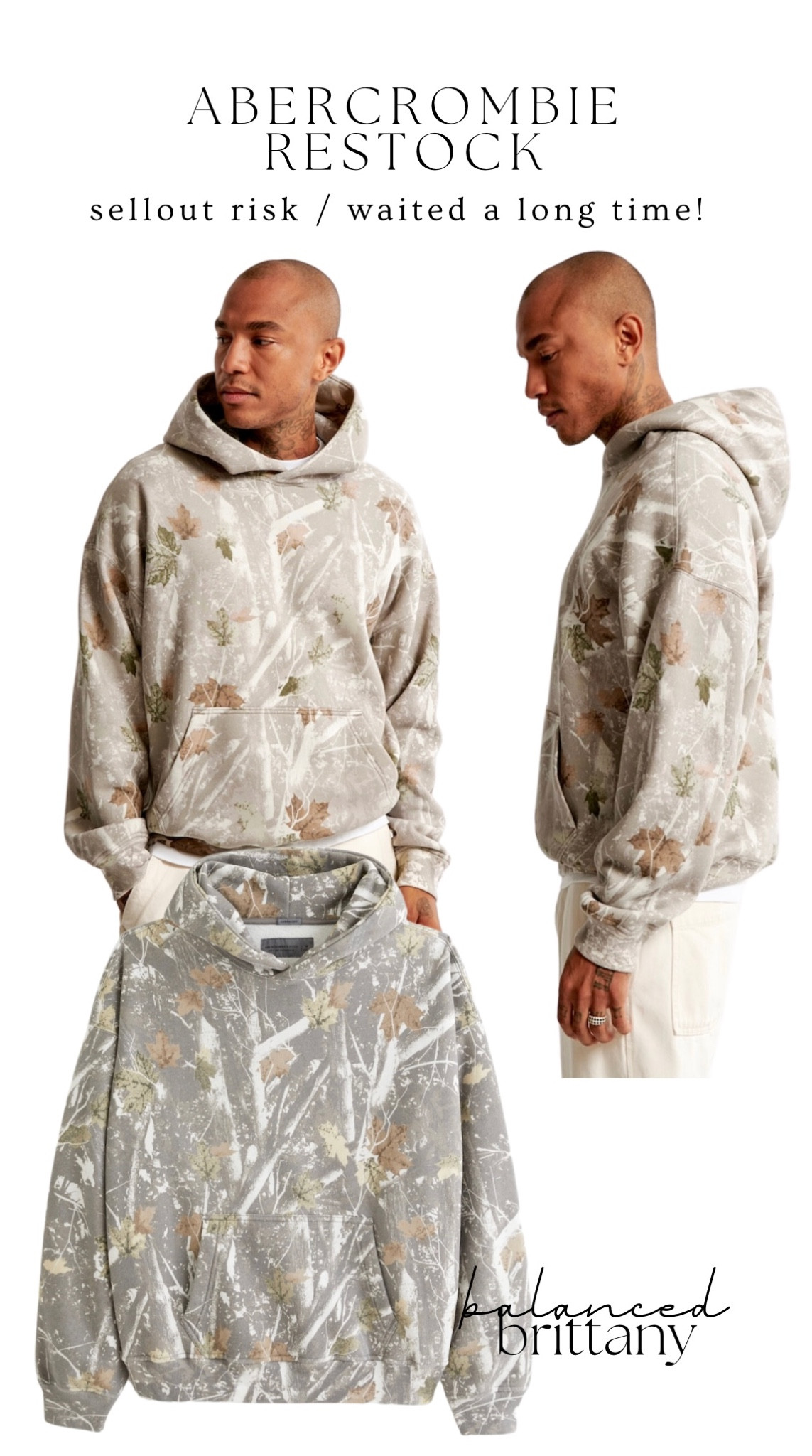 Abercrombie Camo Pullover Hoodie