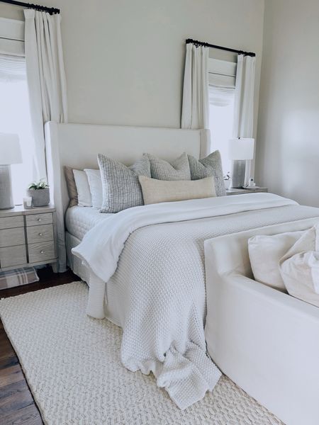 Target bedding sale 25% off! This knit throw blanket is an absolute staple in my primary bedroom. Linked the Pottery Barn bedspread and quilt dupes for bedding on a budget option. Such great finds! #targetstyle #bedding #bedroom

#LTKhome #LTKsalealert #LTKfindsunder50