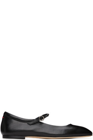 Aeyde - Black Uma Ballerina Flats | SSENSE