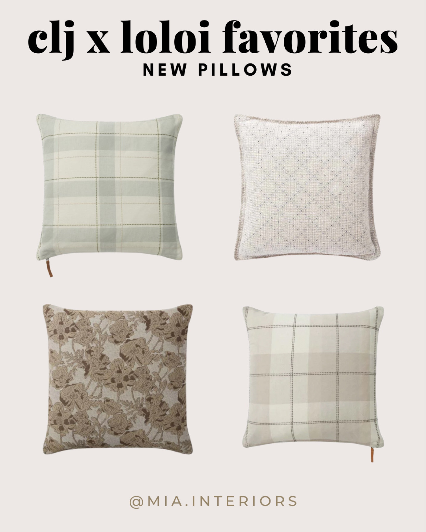 Chris Loves Julia x Loloi launched! Here are some of my favorite pillows from the collections

#pillows #throwpillows #loloipillows #plaidpillows #fallpillows #cljxloloi #chrislovesjulia

#LTKhome #LTKstyletip #LTKSeasonal