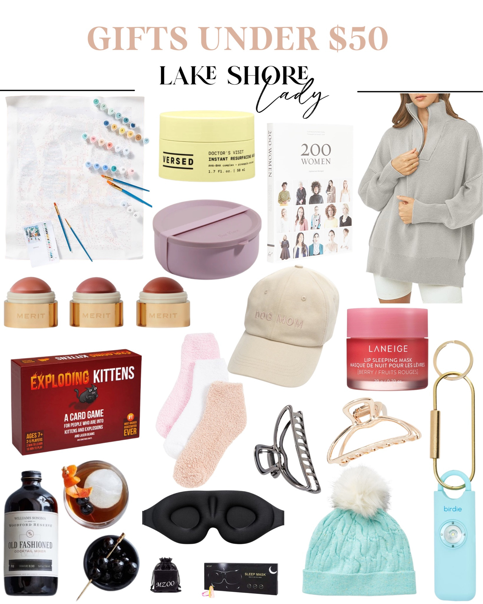 Gift ideas - gifts for her - fuzzy socks - Christmas gifts - skincare - dog mom - affordable gifts 

#LTKunder50 #LTKbeauty #LTKHoliday