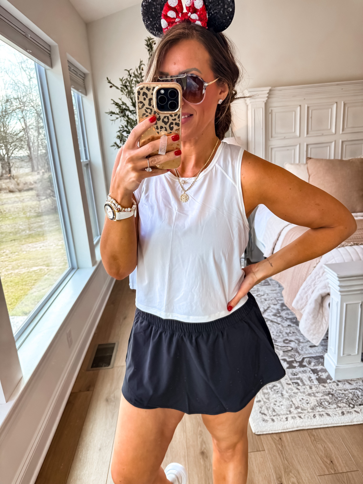 Skirt on sale! 
I wear size large 
Disney outfit 
Mixkey 

#LTKmidsize #LTKstyletip #LTKtravel