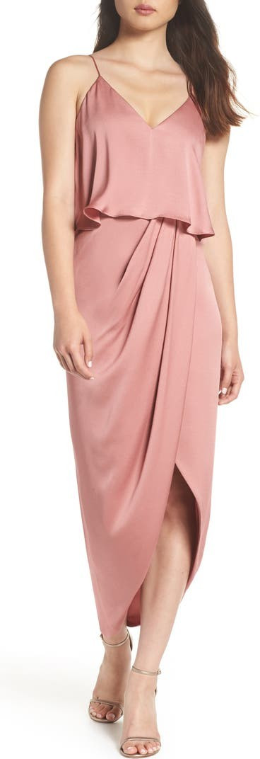 wedding guest dress nsale Shona Joy Luxe Frill Tulip Hem Maxi Dress | Nordstrom | Nordstrom