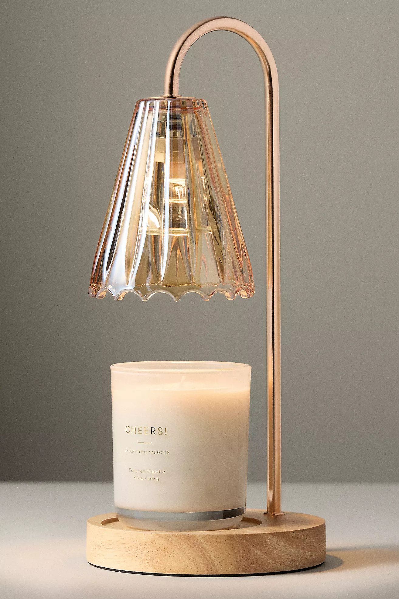 Amber Bloom Candle Warmer Lamp | Anthropologie (US)