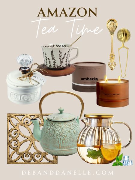 Amazon home items for that relaxing cup of tea. 

Home, vintage style, brass, tea time 

#LTKhome