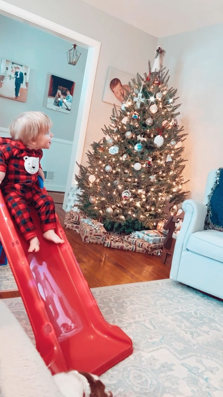 the coziest little vibes this chilly December day ❄️ - Christmas movies 🎥 & sliding fun 🛝 and then a fun craft next 🤩🫶🏽✨♥️

#LTKHoliday #LTKSeasonal #LTKhome