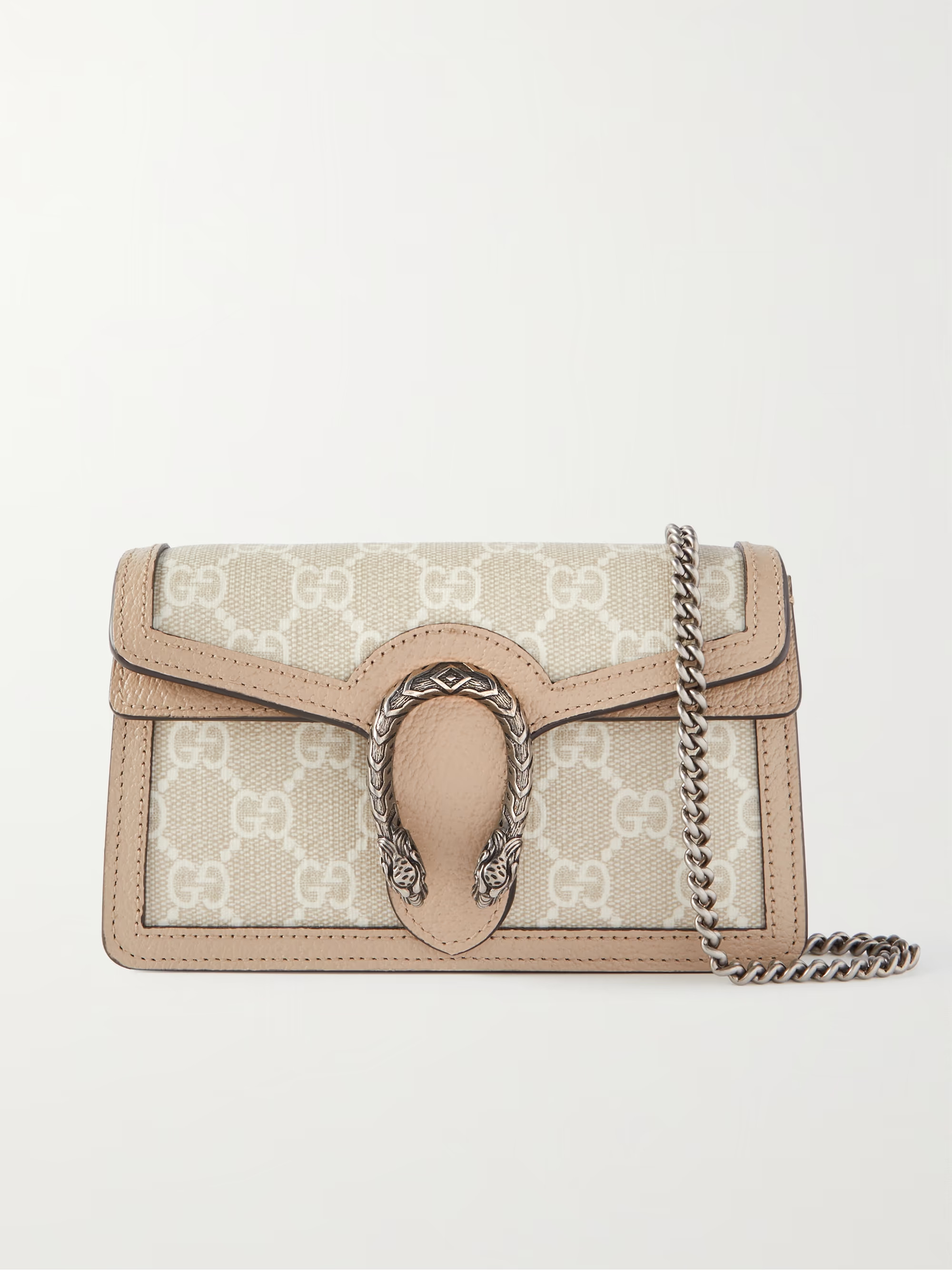 GUCCIDionysus mini leather-trimmed coated-canvas shoulder bag | NET-A-PORTER (US)