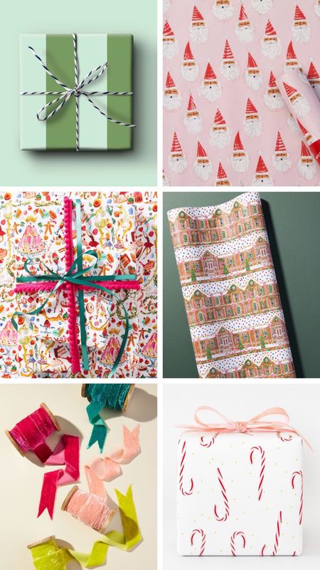 My favorite holiday gift wrapping supplies - velvet ribbons, Christmas gift tags and pretty wrapping paper. 

#LTKSeasonal #LTKHoliday #LTKGiftGuide