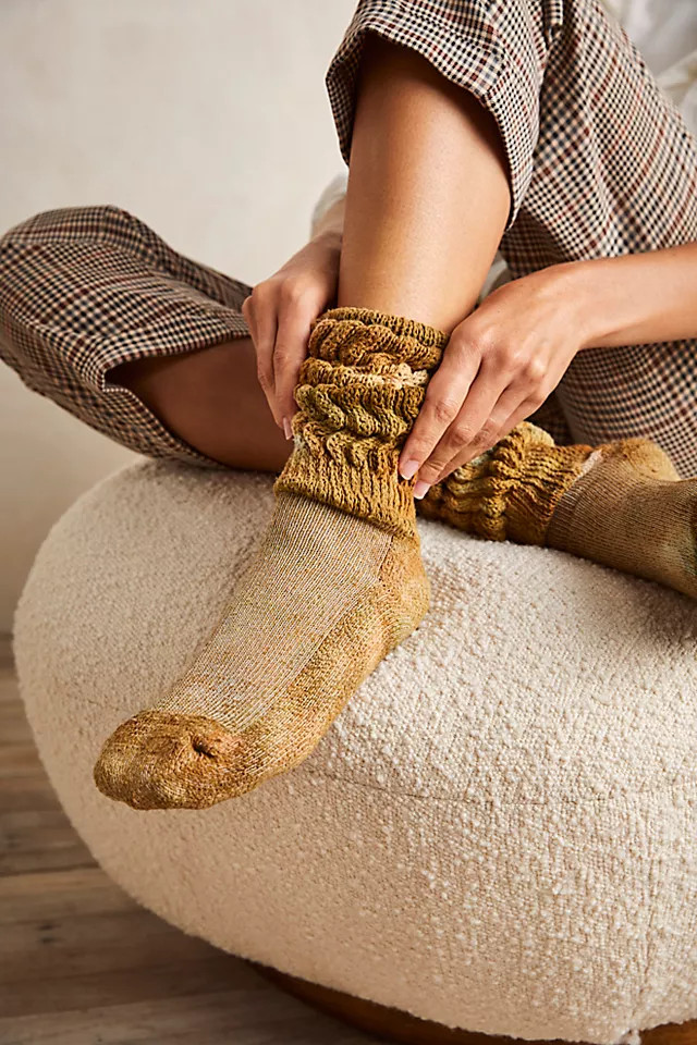 Riverside Tool & Dye Cloud Scrunch Socks | Free People (Global - UK&FR Excluded)
