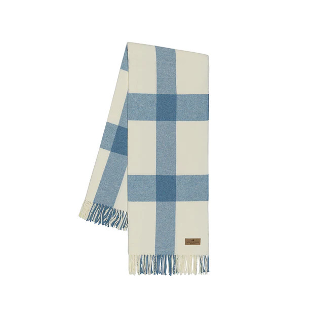 San Clemente Plaid Throw | Cailini Coastal