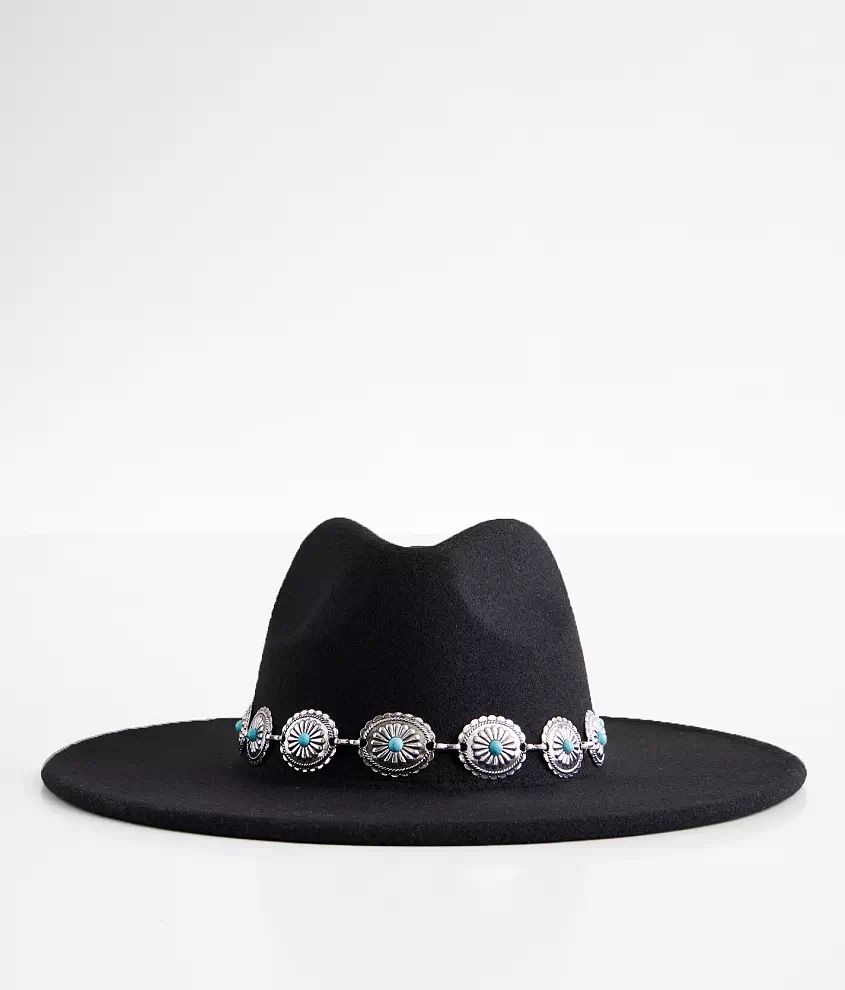 Turquoise Chain Panama Hat | Buckle