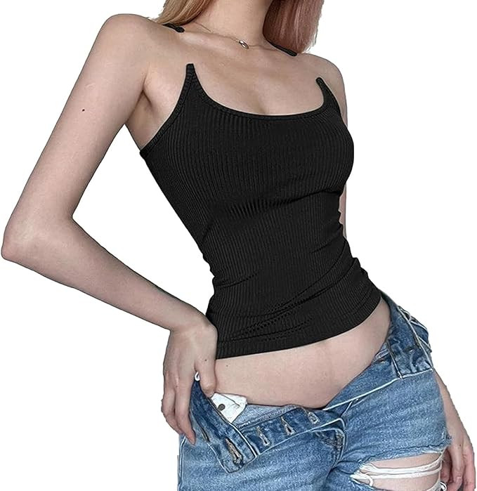 Luvette Tank, Invisible Strap Tank Top for Women, Houdini Tank Top Invisible Straps, Y2k Aestheti... | Amazon (US)