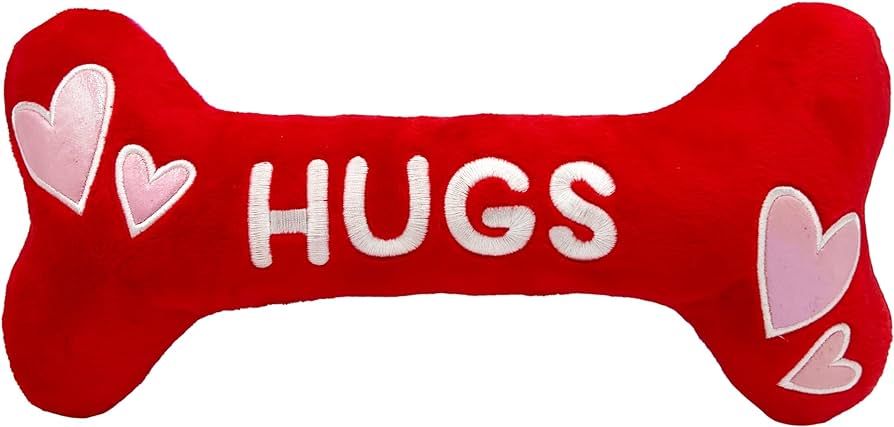 Huxley & Kent for Dogs | Hugs & Kisses Bone 2.0 (Small) | Valentine's Day Funny Dog Toy | Power P... | Amazon (US)