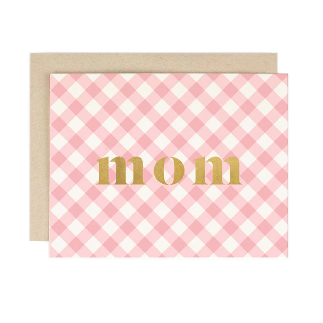 Mom Gingham - Mother's Day/everyday Card - Etsy | Etsy (US)