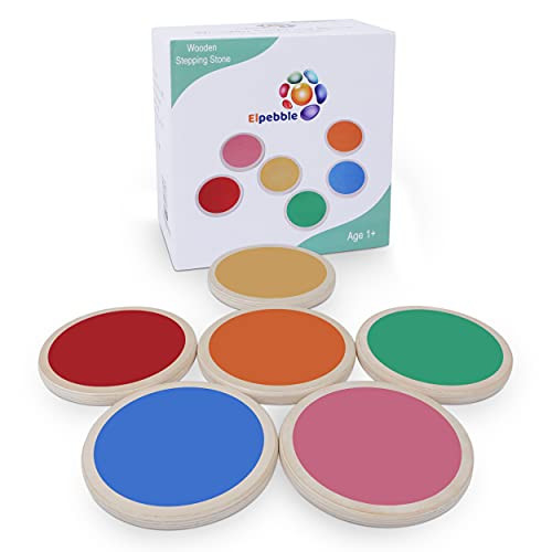 Stepping Stones for Kids - Set of 6, Non Slip and Non Toxic Baltic Birch Wood, Kids Stepping Stones for Promoting Coordination, Balance, Strength, and Imagination, the Floor is Lava Game | Amazon (US)