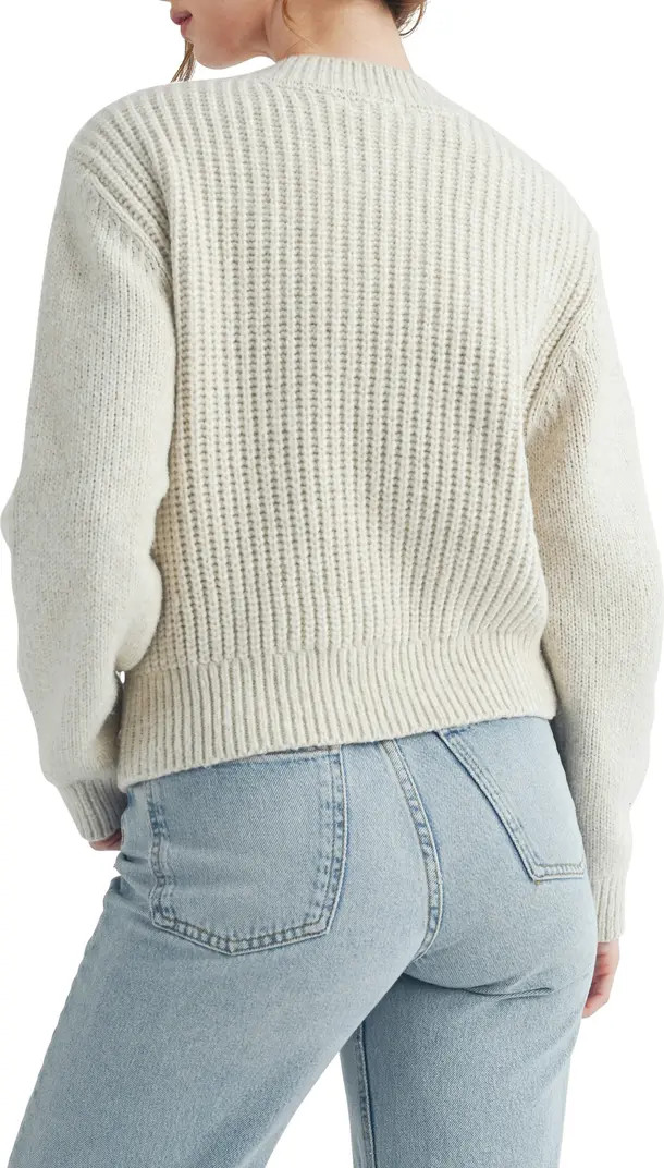 Imitation Pearl Cable Knit Sweater | Nordstrom Rack