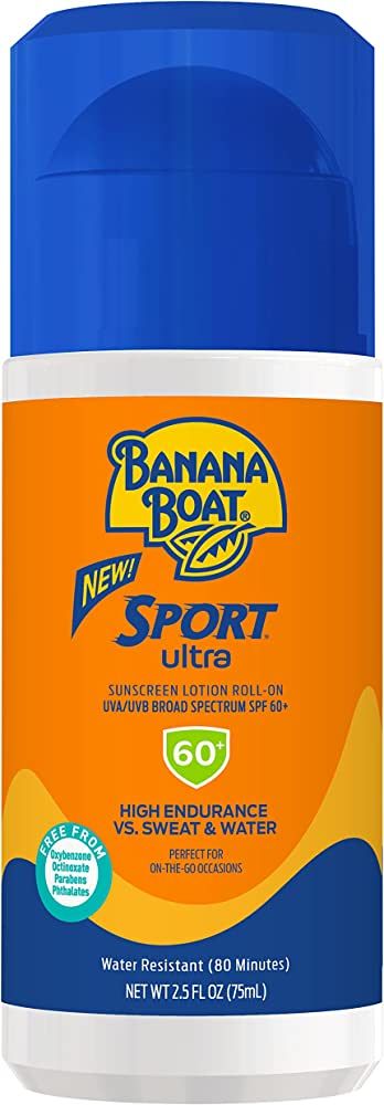 Banana Boat Sport Ultra SPF 60 Roll On Sunscreen, 2.5oz | Sunscreen Roller, Travel Size Sunscreen... | Amazon (US)