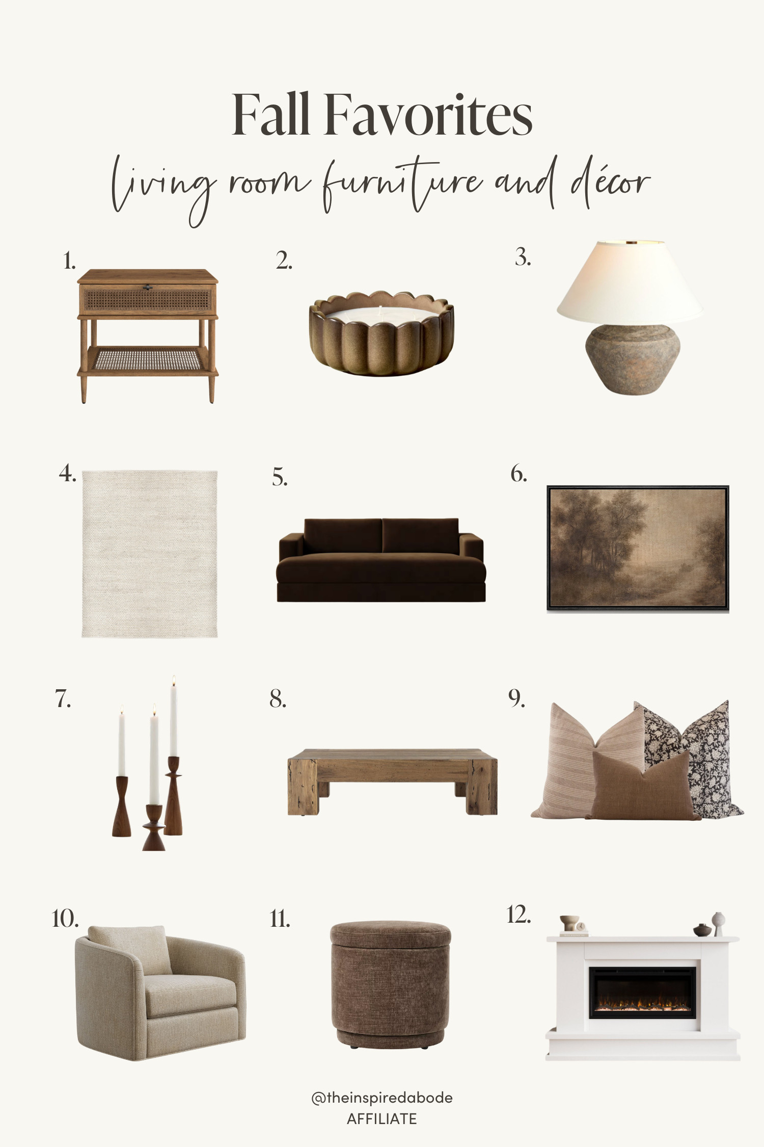 Our fall living room favorites 🤎 From cozy textures to timeless furniture, here’s everything you need to bring those warm, layered vibes home this season. 

 #LTKSeasonal #LTKHome #LTKFindsUnder100