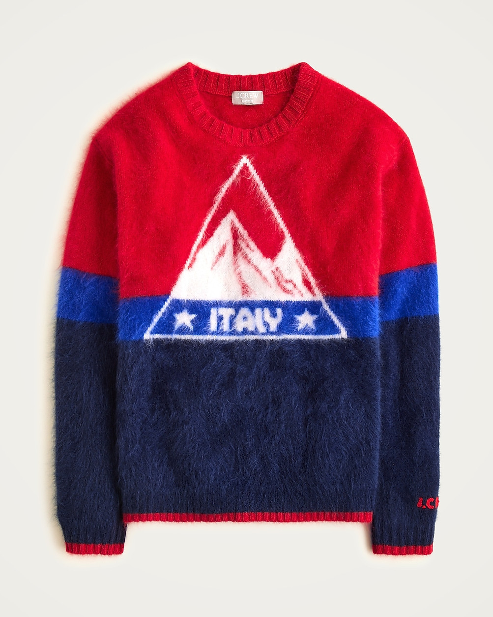 U.S. Ski & Snowboard by J.Crew graphic crewneck sweater in brushed cashmere | J. Crew US